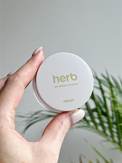 Матирующая рассыпчатая пудра против жирного блеска Herb Green No-Sebum Powder Manyo - фото 5580